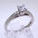 Stunning Ladies Princess Cut Leo Diamond Ring 14kt Platinum