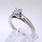 Stunning Ladies Princess Cut Leo Diamond Ring 14kt Platinum