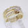 Mesmerizing 14K Yellow Gold Diamond Wedding Set Jewelry