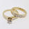 Mesmerizing 14K Yellow Gold Diamond Wedding Set Jewelry