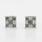 Dazzliing Blue White Diamond 14K White Gold Stud Earrings