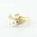 Authentic Bvlgari 18K Yellow Gold Pearl Diamond Bypass Ring