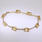 Gorgeous Yellow Gold 10k Citrine Diamond Ladies Bracelet