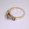 Charming Ladies Estate 14K Yellow Gold Diamond Vintage Engagement Ring Jewelry