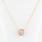 Dazzling 14K Rose Gold Diamond Studded Pendant 14K Yellow Gold Necklace