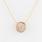 Dazzling 14K Rose Gold Diamond Studded Pendant 14K Yellow Gold Necklace