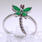 Delightful Ladies 14K White Gold Dragonfly Ring Jewelry