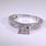 Stunning 10k White Gold Diamond Engagement Ring Jewelry