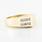 Striking 14K Yellow Gold Round Diamond Mens Estate Ring