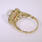 Lustrous Ladies 14K Yellow Gold Pearl and Diamond Right Hand Ring Jewelry