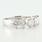 Absoutely Stunning 18K White Gold 5 Diamond 1.75 CT Total Prong Set Ring