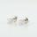 Stunning 14K White Gold Round Diamond Stud Earrings