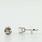 Stunning 14K White Gold Round Diamond Stud Earrings