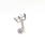 Princess Cut Belly Button Ring 14k Gold