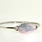 Ladies Estate 925 Sterling Silver Bangle Bracelet Mother Of Pearl Design  