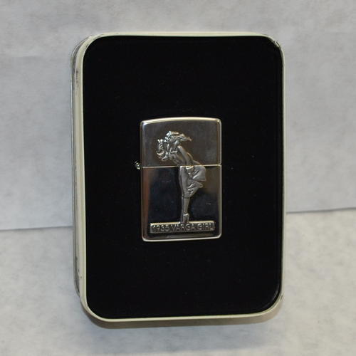 Zippo The Varga Girl 1935 Windproof Lighter & Tin Container 