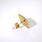 Charming 10K Yellow Gold Zirconia Single Stud Earring Jewelry