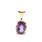 NEW Modern Ladies 14K Yellow Gold Amethyst 4.50CTW Earrings & Pendant Set