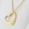 Authentic Tiffany & Co 18K Yellow Gold Elsa Peretti Open Heart Pendant Necklace