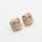 Retro Vintage 14K Yellow Gold Multi-Colored 5.00CTW Gemstones Earrings 