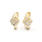 Scintillating Ladies 14K Yellow Gold Vintage Diamond 1.00CTW Earrings Jewelry