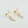 Sublime 14K Yellow Gold Tri-Color Vintage Dangle Earrings