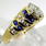 Stunning Ladies 18K Yellow Gold Marquise Diamond Spinel 1.00CTW Right Hand Ring