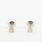 Stunning 18K Yellow White Gold Round Diamond Stud Earrings