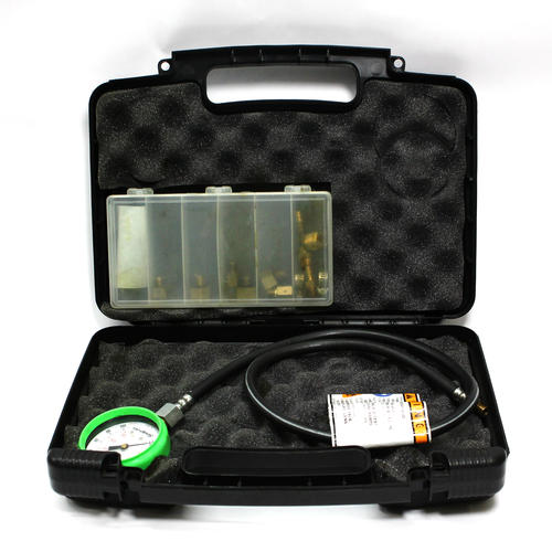 SNAP ON ENGINE OIL PRESSURE GAUGE SET MT37A WITH ADAPTERS & CASE