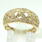 Charming Ladies Vintage 14K Yellow Gold Diamond 0.55CTW Ring Hand Ring Jewelry