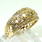 Charming Ladies Vintage 14K Yellow Gold Diamond 0.55CTW Ring Hand Ring Jewelry