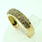 Charming Ladies Vintage 14K Yellow Gold Diamond Pave Set 0.60CTW Ring Band Jewelry