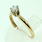 Classic Ladies 14K Yellow Gold Diamond 0.25CTW Solitaire Engagement Ring Jewelry