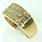 Magnificent Men's Vintage 18K Yellow Gold Diamond 1.02CTW Ring Jewelry