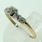 Exquisite Ladies Vintage 14K Two Tone Gold Diamond 0.15CTW Engagement Ring Jewelry