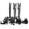 DedoLight Kit 3 Tungsten Light Heads, 3 Stands, 3 Dimmable Electronic Power Supply