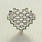 Lovely Ladies 14K White Gold Diamond and  Peridot 0.75CTW Heart Pendant Jewelry