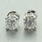 NEW Classic Ladies Estate 14K White Gold Diamond 2.25CTW Stud Earrings Jewelry