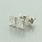 Classic Ladies 14K White Gold Emerald Cut Diamond 1.00CTW Stud Earrings Jewelry