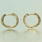 Classic Estate Ladies 14K Yellow Gold Real Diamond 0.96CTW Inside Out Hoop Earrings Jewelry