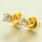 Charming Ladies 18K Yellow Gold Diamond 0.40CTW Stud Earrings Jewelry