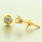 Charming Ladies 18K Yellow Gold Diamond 0.40CTW Stud Earrings Jewelry