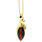 Vintage Estate 10K Yellow Gold Natural Garnet 3.95CTW Pendant in 18" Chain