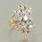 Classic Womens Vintage 14K Yellow Gold Diamond 2.00CTW Cluster Cocktail Ring 