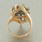 Classic Womens Vintage 14K Yellow Gold Diamond 2.00CTW Cluster Cocktail Ring 