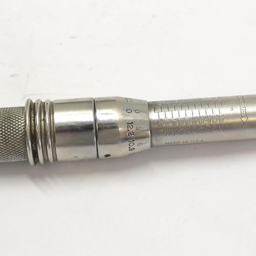 Utica Micrometer Adjustable 30150 lbs ft Torque Wrench 1/2" Drive TCI