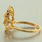 Fine Vintage Estate 10K Yellow Gold Diamond 1/5CTW Cocktail Ring 