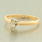 Classic 14K Yellow Gold Natural Diamond 0.25CTW Marquise Engagement Ring