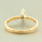 Classic 14K Yellow Gold Natural Diamond 0.25CTW Marquise Engagement Ring