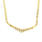 Retro Vintage Estate 14K Yellow Gold Diamond 14" Bismark Chain Necklace